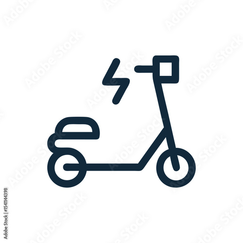 Scooter or electric bike icon