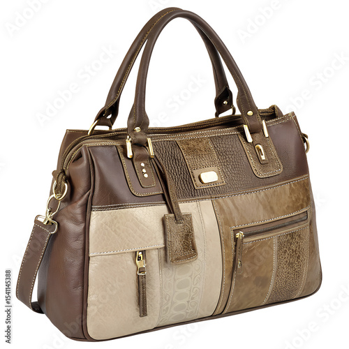 Woman handbag on transparent background