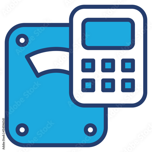 Bmi blue color icon