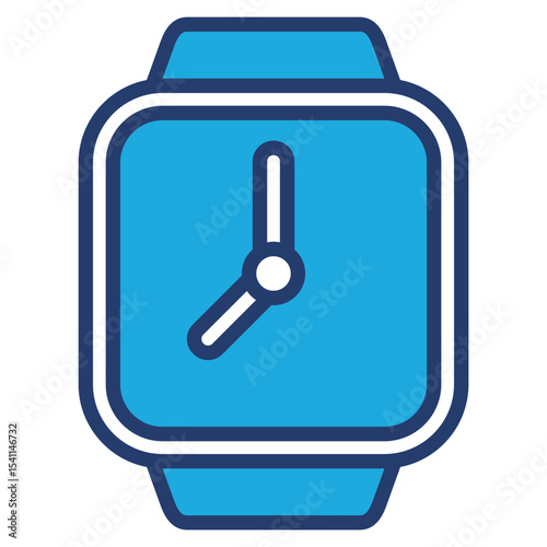 Fitness Watch blue color icon