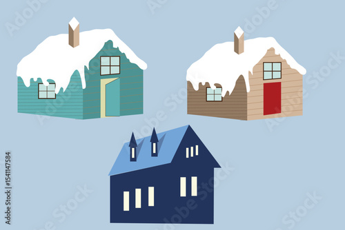 House Vector illustration on isolated white background
