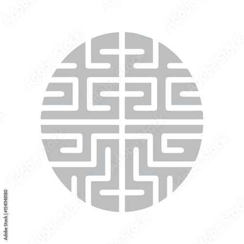 AI brain chip icon