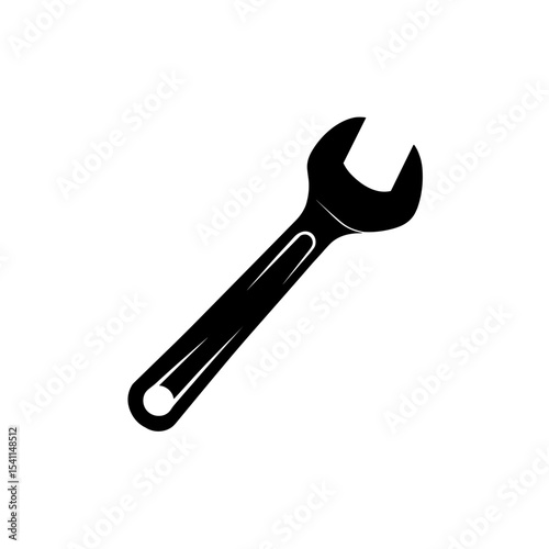 Mechanic tools silhouette vector
