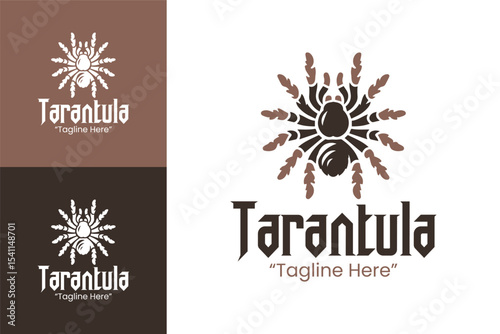 Modern Tarantula Spider Icon Logo for Nature and Wildlife Branding