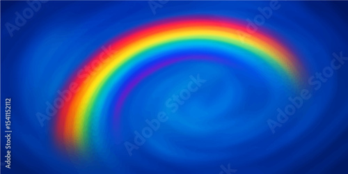 Abstract swirling rainbow colors form a vibrant digital art pattern, a bright backdrop with a dynamic motion and curving light design