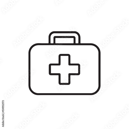 First aid box icon illustration