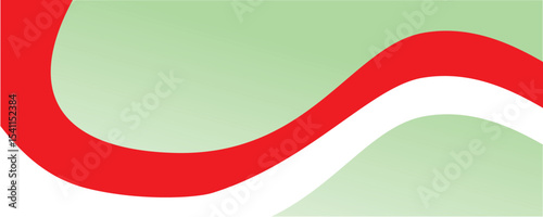 red, white and green abstract background