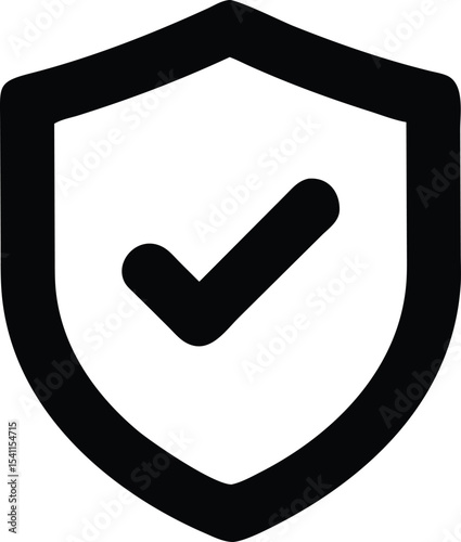 Secure Shield Icon Protection, Safety, and Security Symbol