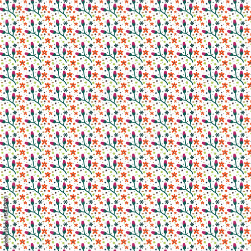 Seamless Small Floral Pattern 