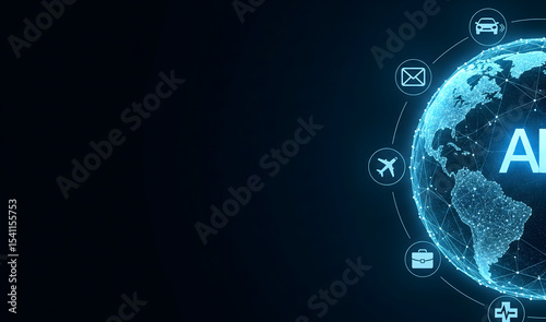 Wallpaper Mural Global AI Connectivity: Empowering Tomorrow's World Torontodigital.ca