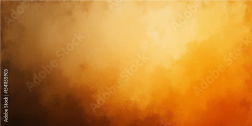 Aged brown grunge paper texture with a fiery vintage sky design.