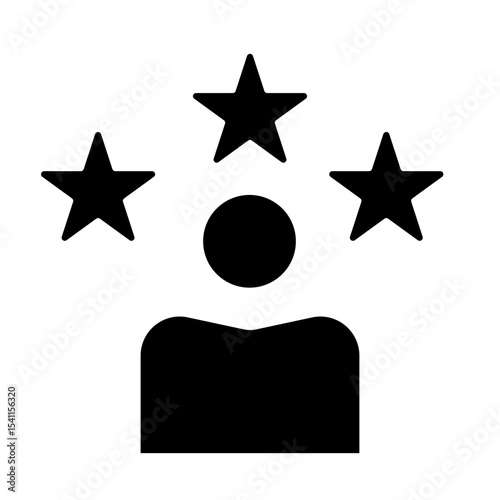 vector illustration of to worker glyph icon