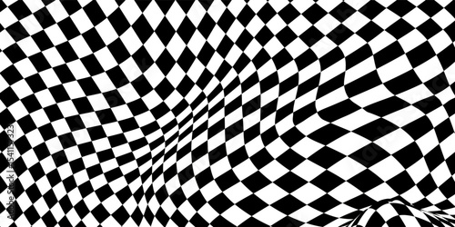 Black and white checkered pattern, Checkerboard seamless pattern