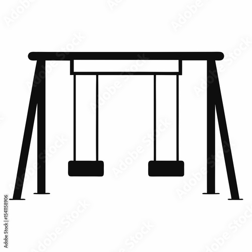 swing on a white background
