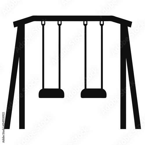 swing on a white background