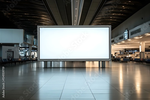 Empty Billboard Advertising Poster Set Against Urban Architectural Backdrop