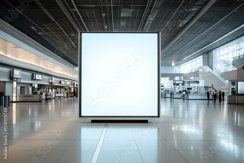 Empty Billboard Advertising Poster Set Against Urban Architectural Backdrop