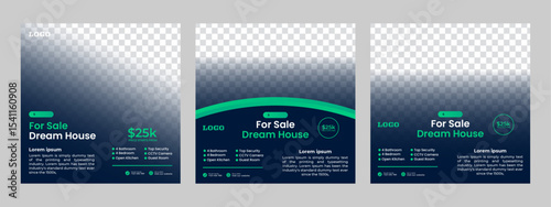 Editable social media post for house sale and marketing. Minimalistic editable real estate advertising banner. elegant sale and discount promotional advertising banner.