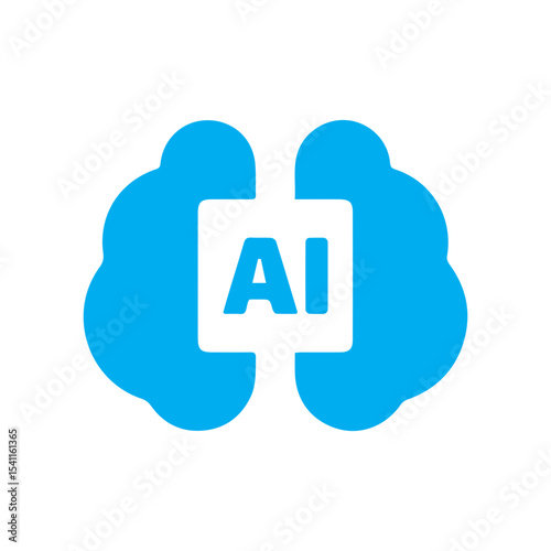 brain chip colored icon