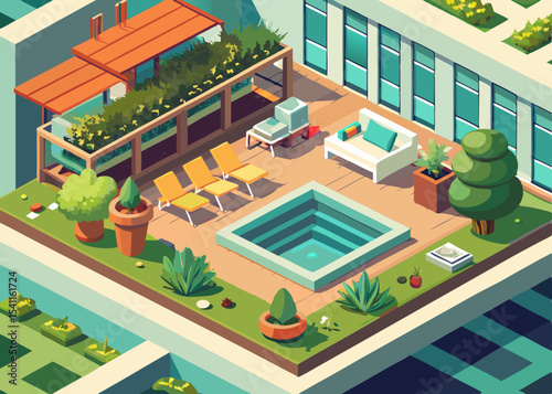 garden isometric