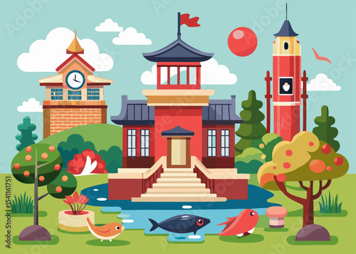 garden isometric