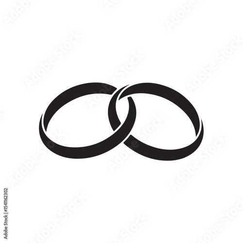 Wedding rings silhouette indestructible design