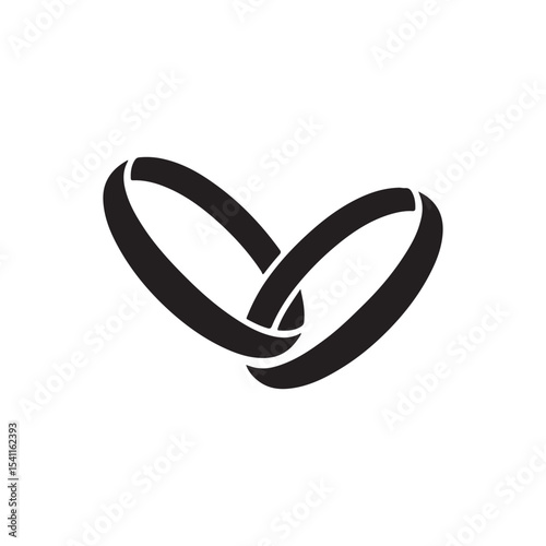 Indestructible wedding rings icon design