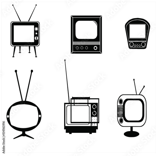 TELEVISION SET EDITRABLE VECTOR FILE 01