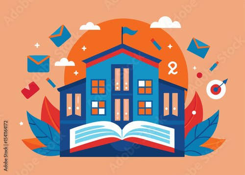school illustration