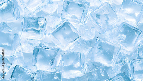 Ice cubes background texture
