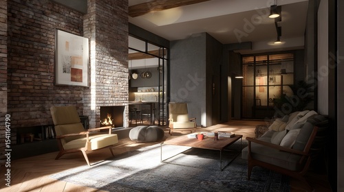 Modern Victorian Living Room Luxury Hotel Style UK Style Diverse Natural Settings Vibrant Accents Photorealistic Textures Dynamic Lighting Randomized Weather Elegant Design (AI-Generated)