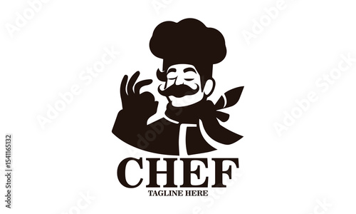 Illustration funny pizza chef shows you how delicious pizza vector design. pizza chef logo and pizza chef vector illustration
