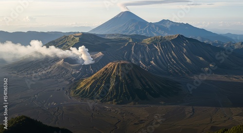 Active Volcano Landscape