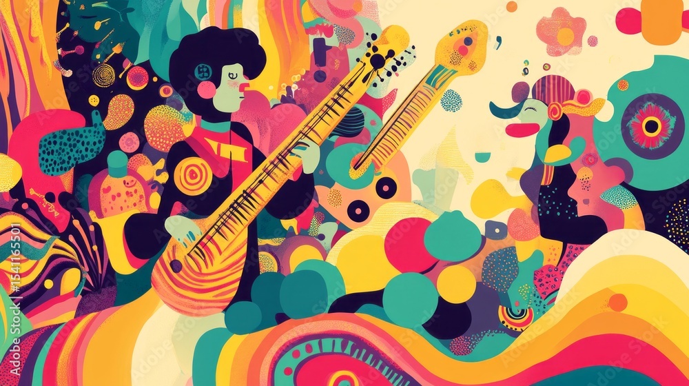 Fototapeta premium Music Unites Us All