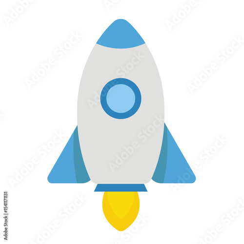 Rocket vector cartoon icon flat illustration,  clip art rocket, rocket clip art, rocket ship clipart