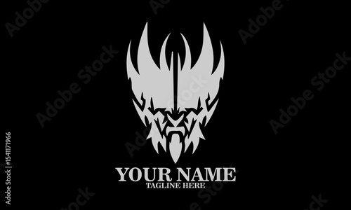 Illustration pandemonium devil vector design, pandemonium day icon and pandemonium day logo vector design. Devil black icon and devil vector illustration with black background
