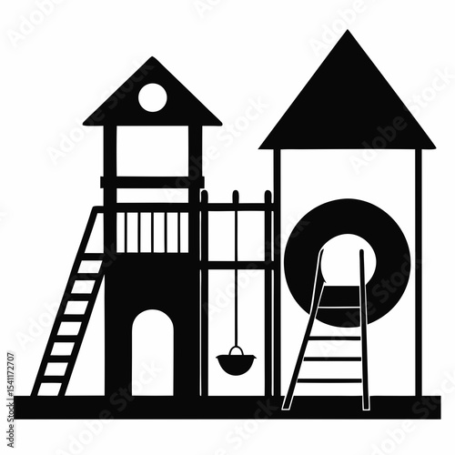 silhouette of a house