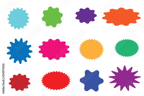 set of colorful banner of design elements