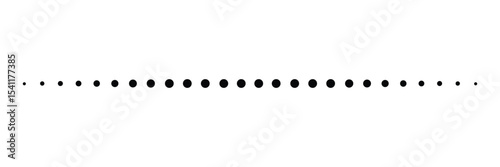 Dotted line vector illustration isolated on white . EPS 10 . 