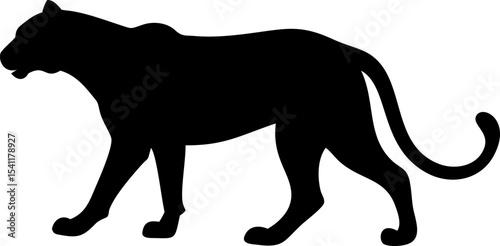 silhouettes of leopard or cheetah or phanter (1).eps