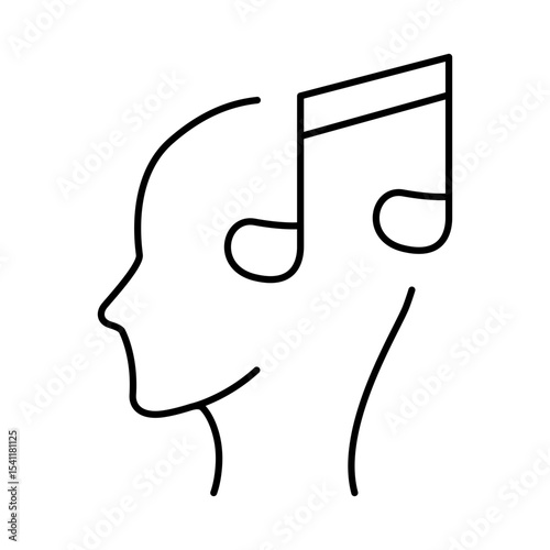 Thinking Brain Icon. Ideas, Intelligence, Ai, Knowledge, Learning, Neuron, Creativity, Inspiration, Brainstorm, Mindset Icons Editable Stroke Vector Illustration