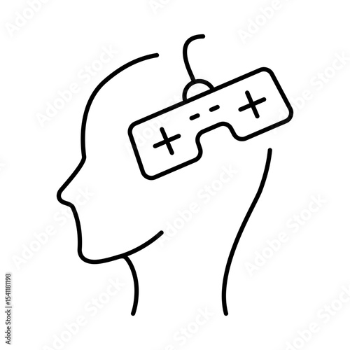 Thinking Brain Icon. Ideas, Intelligence, Ai, Knowledge, Learning, Neuron, Creativity, Inspiration, Brainstorm, Mindset Icons Editable Stroke Vector Illustration