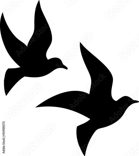 flying birds silhouettes (1).eps