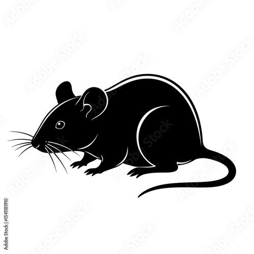 Mouse or rat icon in trendy flat style isolated on background. Mouse icon page symbol for your web site design Mouse icon logo, app, UI. Mouse icon Vector illustration