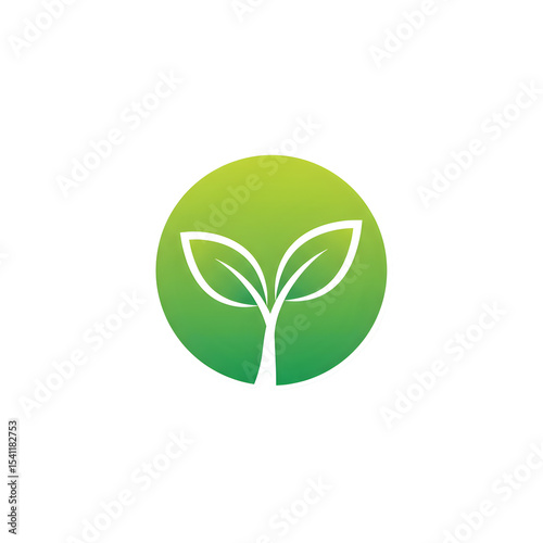Eco-Friendly Growth: Sustainable Development Logo Design on transparent background