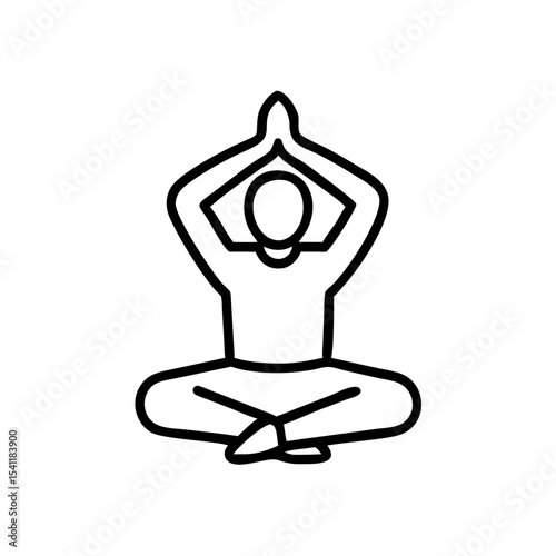 Male yoga instructor in chair pose focusing on stability on white