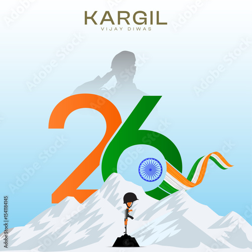 Kargil Vijay Diwas Poster: India's tribute to soldiers, a patriotic memorial