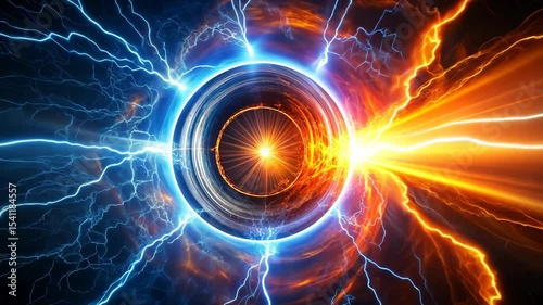 Collision of Cosmic Energy A Fusion of Light and Power