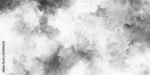Grunge black smog texture art design, white marble texture,  panorama banner long isolated on white background, abstract retro grunge black and white scratched texture background, 