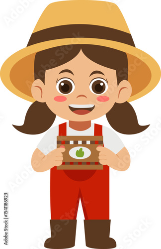farmer cartoon illustration